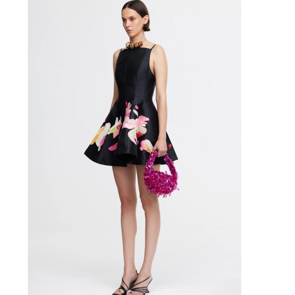 Acler Samstone Mini Dress in Abstract Print - Picture 2 of 5
